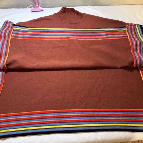 Striped Multicolor Turtleneck Sweater - Picture 3 of 6